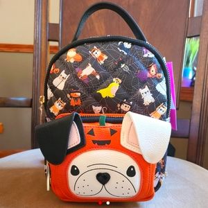 Betsey Johnson halloween backpack french bulldog